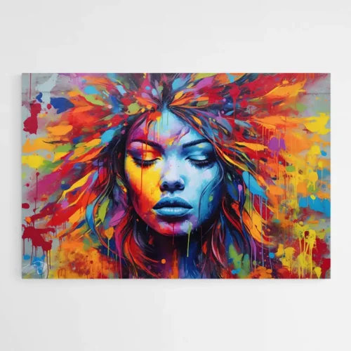 Tableau Street Art Visage