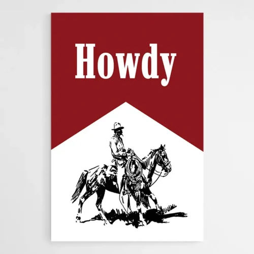 Tableau Style Industriel Cowboy