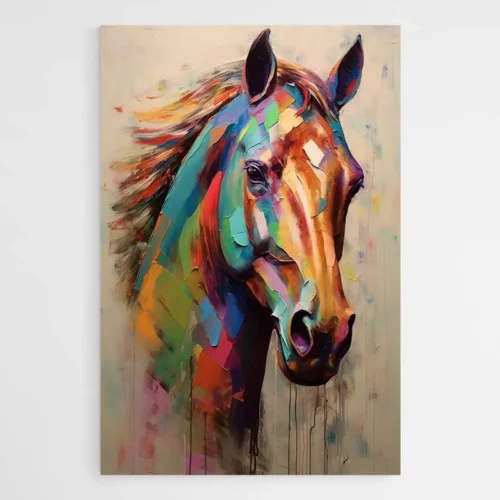 Tableau Tête de Cheval Blanc