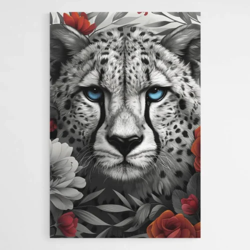 Tableau tête de guépard