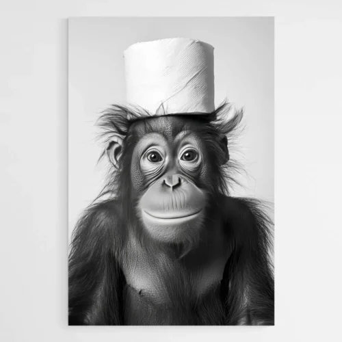 Tableau tête de singe