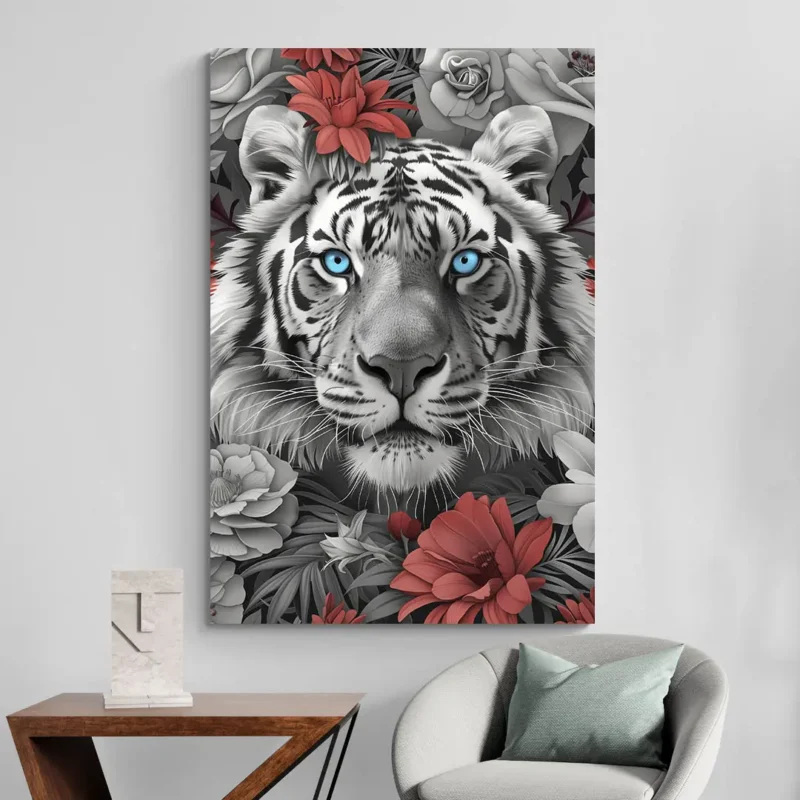 Tableau tête de tigre