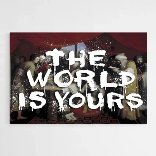 Tableau The World Is Yours Vintage