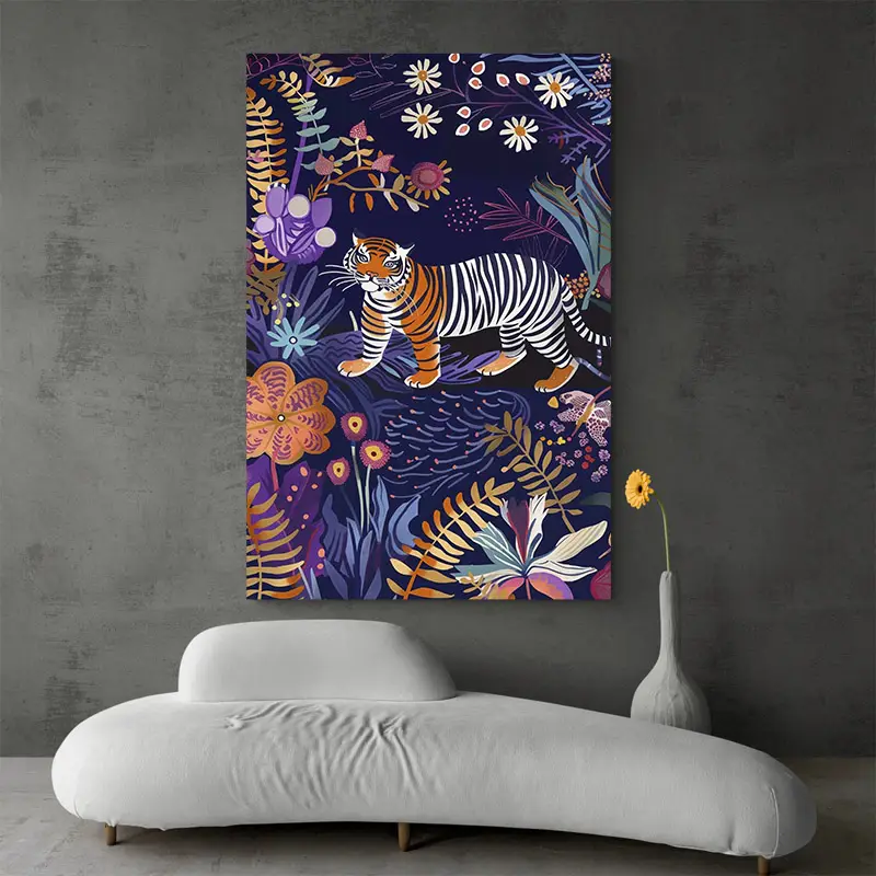 Tableau Tigre Colore