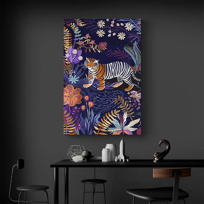 Tableau Tigre Colore