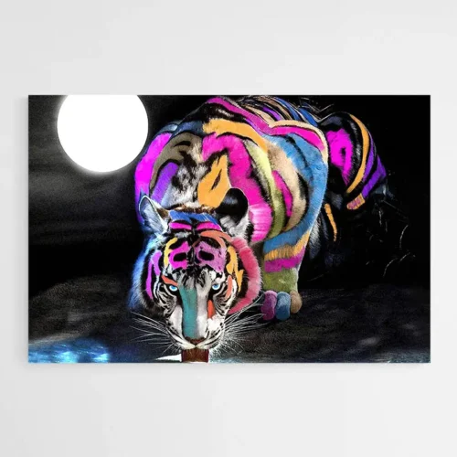 Tableau Tigre Pop Art