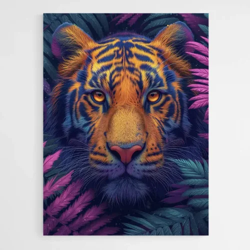 Tableau tigre violet
