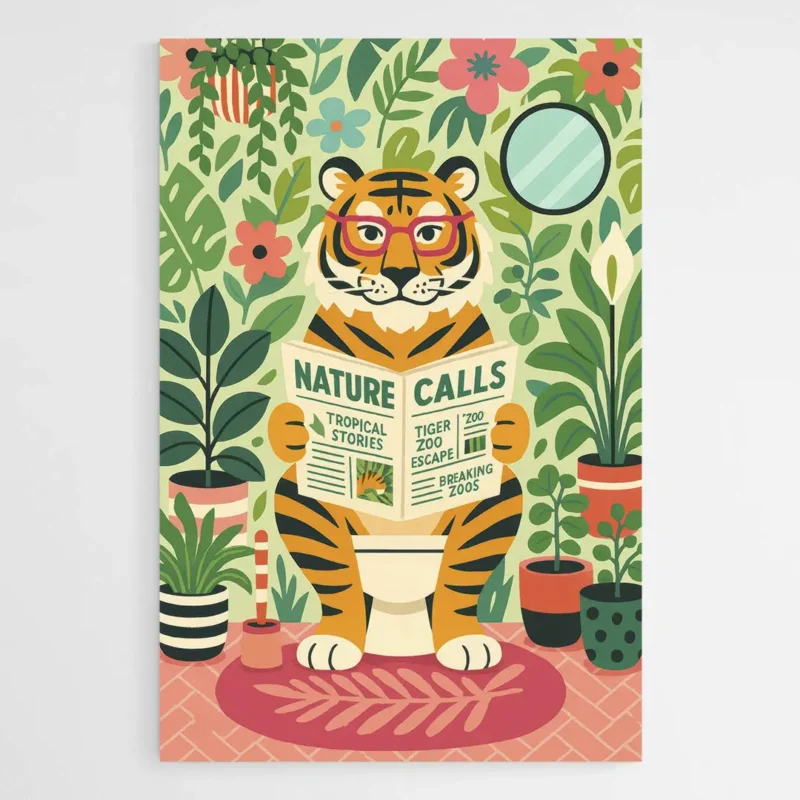 Tableau tigre WC