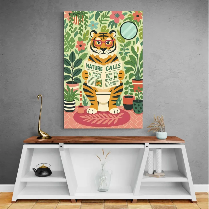 Tableau tigre WC