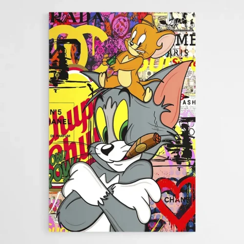 Tableau Tom Jerry Pop Art