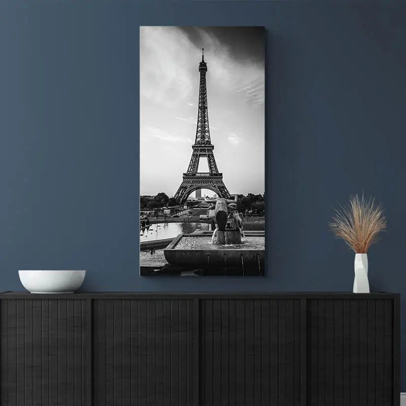 Tableau Tour Eiffel Noir et Blanc