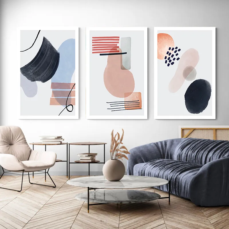 Tableau triptyque mural