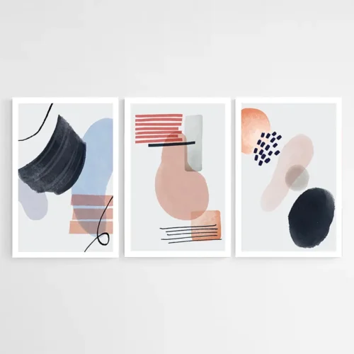 Tableau triptyque mural