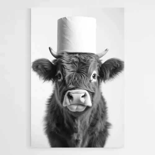 Tableau vache drôle