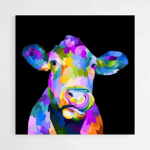 Tableau Vache Pop Art