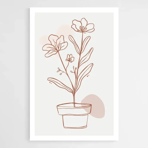 Tableau Vase avec Fleur