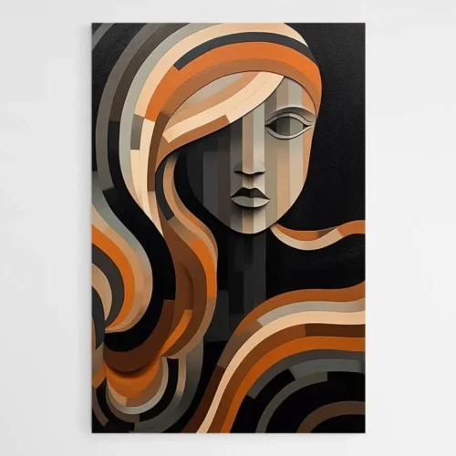 Tableau Visage Femme Africaine