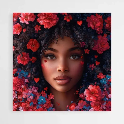 Tableau Visage Femme Moderne