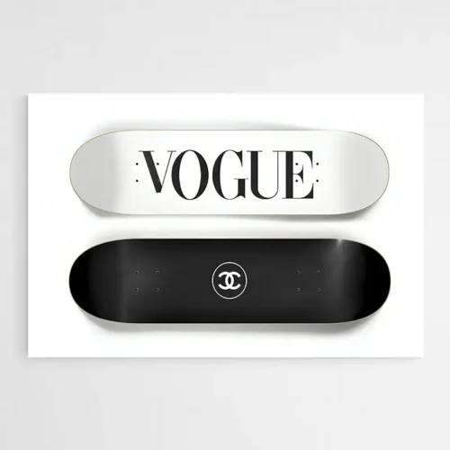 Tableau Vogue Chanel Skateboard