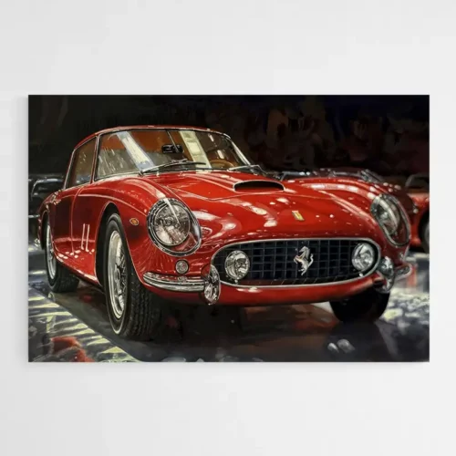 Tableau Voiture Ferrari Vintage