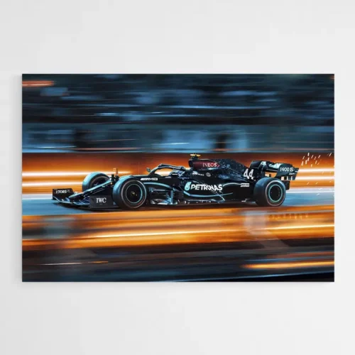 Tableau Voiture Mercedes Hamilton