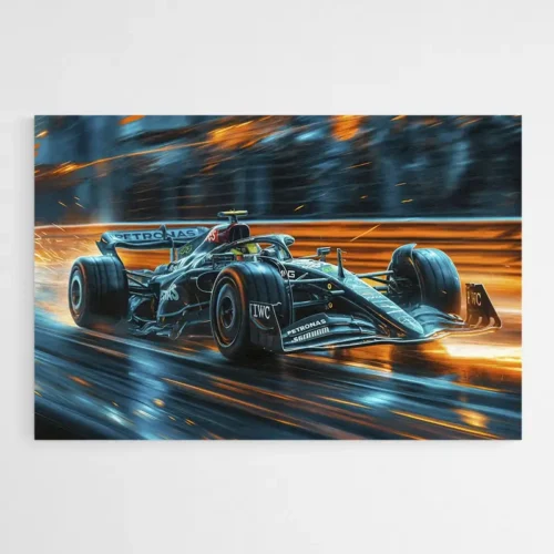Tableau Voiture Mercedes Lewis Hamilton