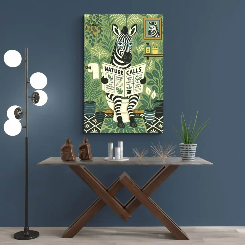 Tableau zebre WC