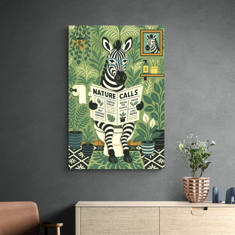 Tableau zebre WC
