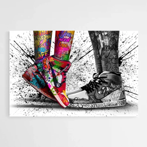 Tableau street art basket