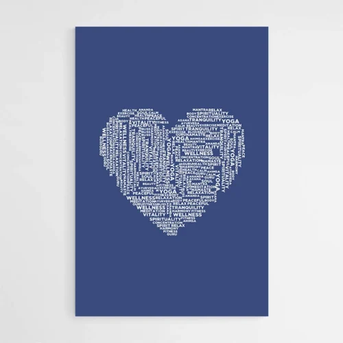 Tableau Abstrait Coeur