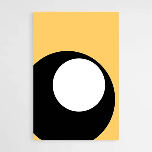 Tableau Abstrait Jaune