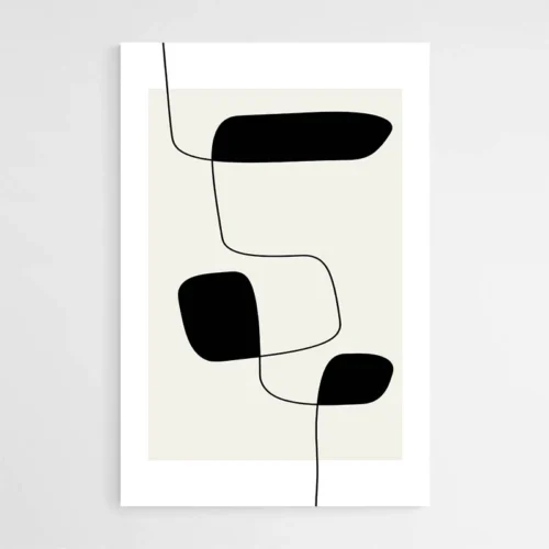 Tableau Abstrait Ligne