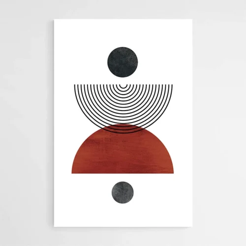 Tableau Abstrait Marron