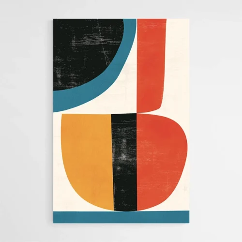 Tableau Abstrait Multicolore Contemporain