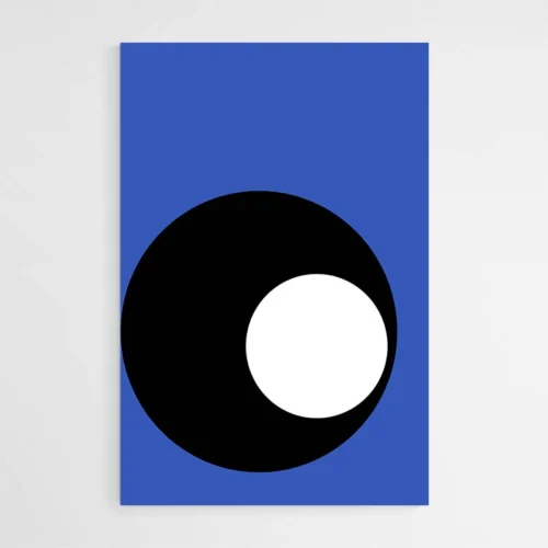 Tableau Bleu Abstrait