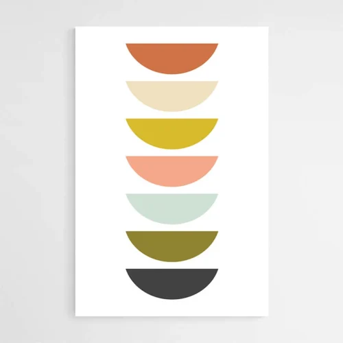 Tableau Pastel Abstrait