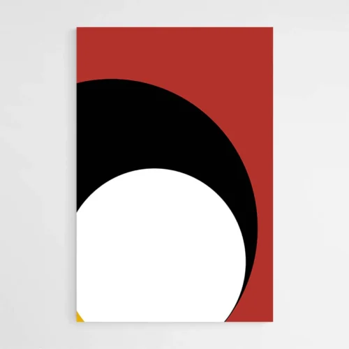 Tableau Rouge Abstrait