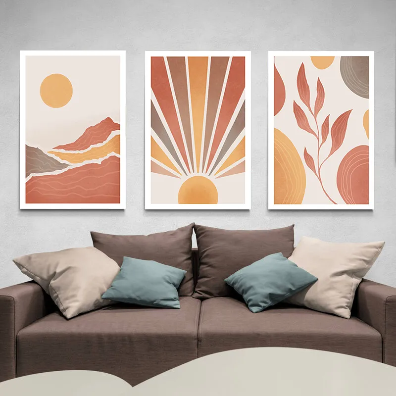 Triptyque abstrait