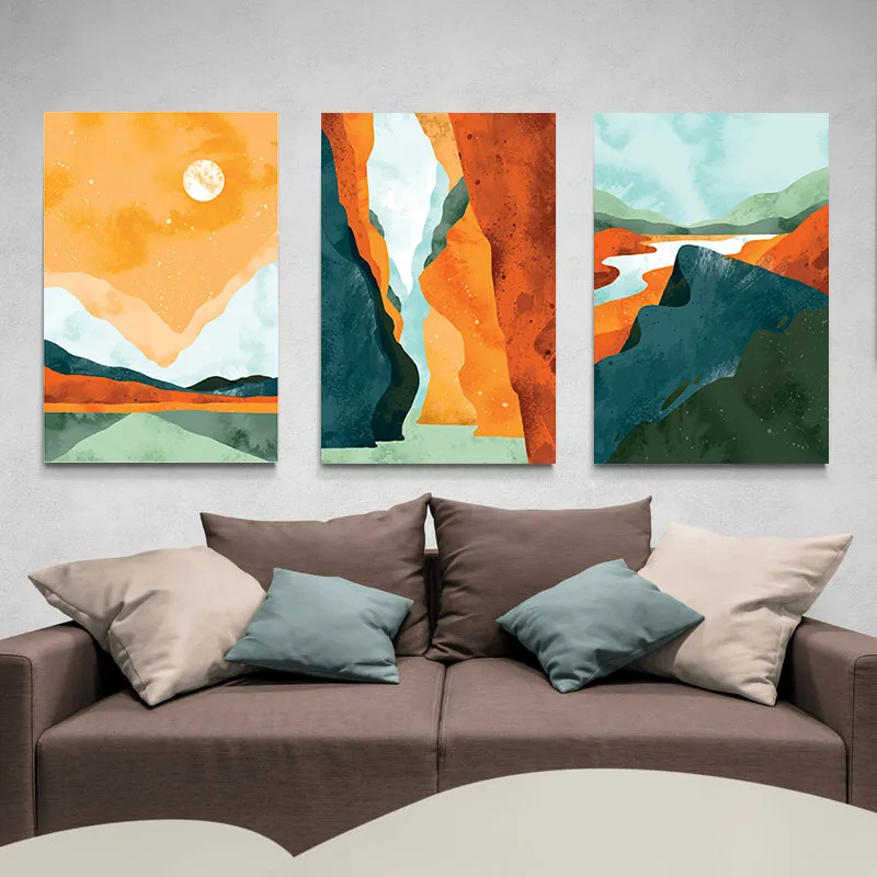 Triptyque paysage