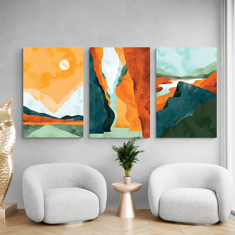 Triptyque paysage