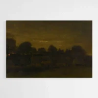 Village Fermier au Crépuscule - Van Gogh