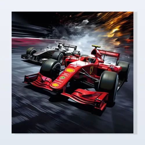 Tableau formule 1 Ferrari déco Tableau formule 1 Ferrari déco