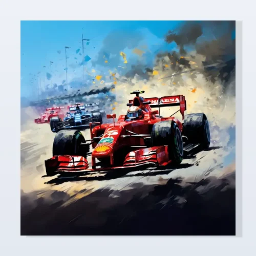 Tableau formule 1 Ferrari piste Tableau formule 1 Ferrari piste