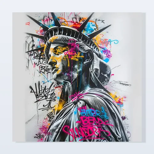 Tableau graffiti liberté graffée Tableau graffiti liberté graffée
