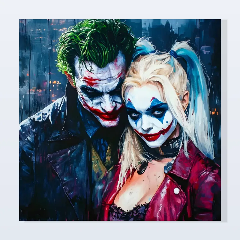 Tableau Harley Quinn complices décoration