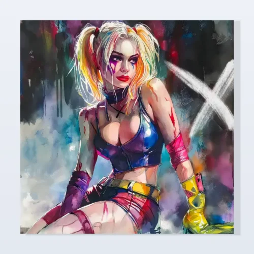 Tableau Harley Quinn explosion Tableau Harley Quinn explosion