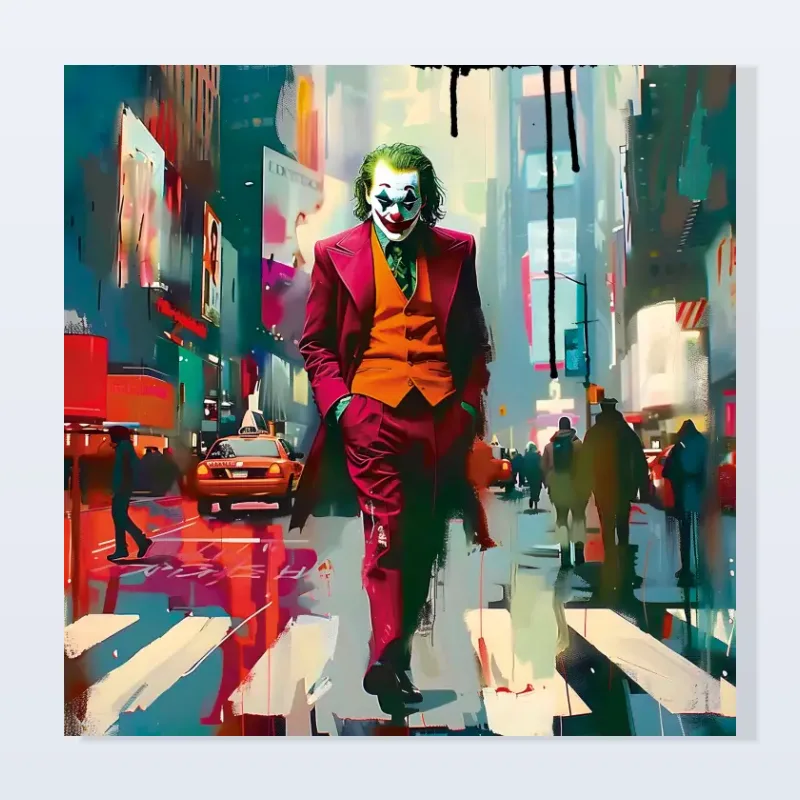 Tableau Joker dans la ville