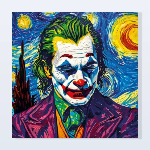 Tableau Joker inspiré Van Gogh Tableau Joker inspiré Van Gogh