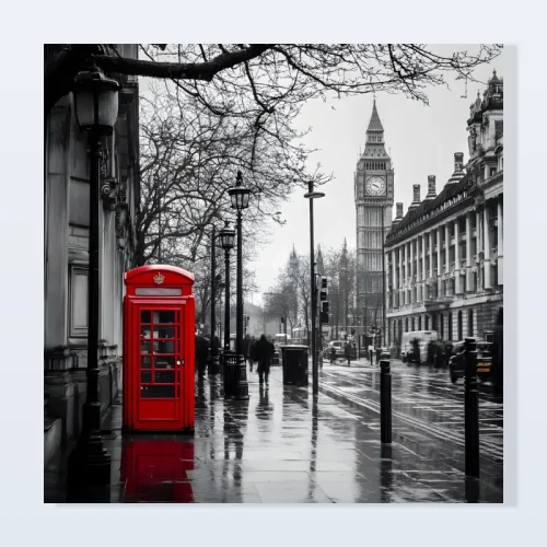 Tableau Londres cabine Big Ben
