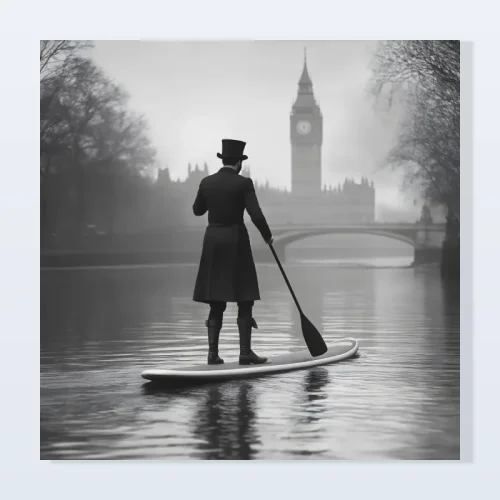 Tableau Londres gentleman Big Ben